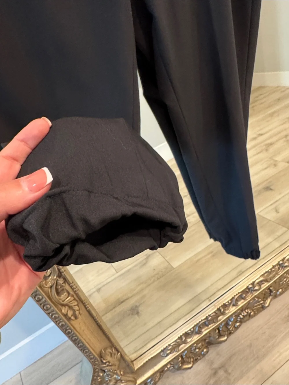 Buffalo David Bitton Black Tailored Dress Pants with Elastic Hem